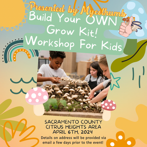 Kids Mushroom Grow Class: Sowing Seeds in Sacramento