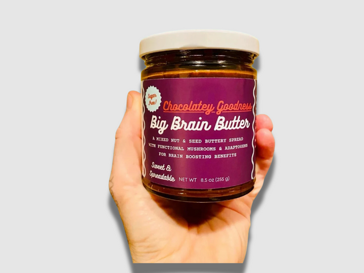 Big Brain Butter Chocolatey Goodness | Nootropic Nut & Seed Butter | Made by: OHMS Collective Ojai, California