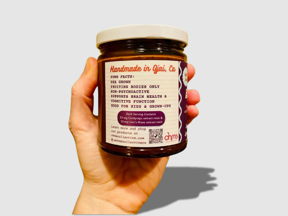 Big Brain Butter Chocolatey Goodness | Nootropic Nut & Seed Butter | Made by: OHMS Collective Ojai, California