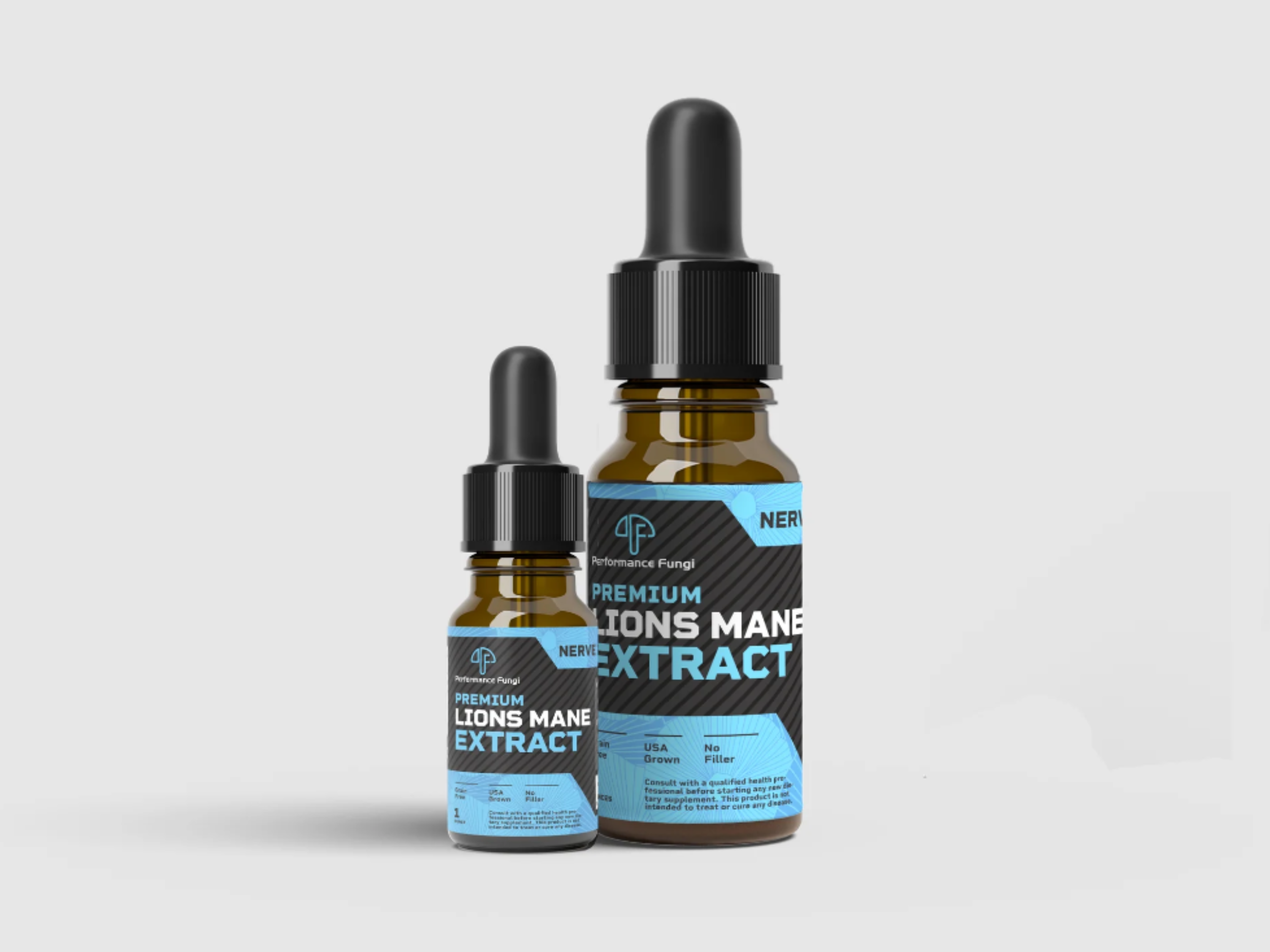 Lions Mane 1oz Dual Extract Tincture | Made by Performance Fungi