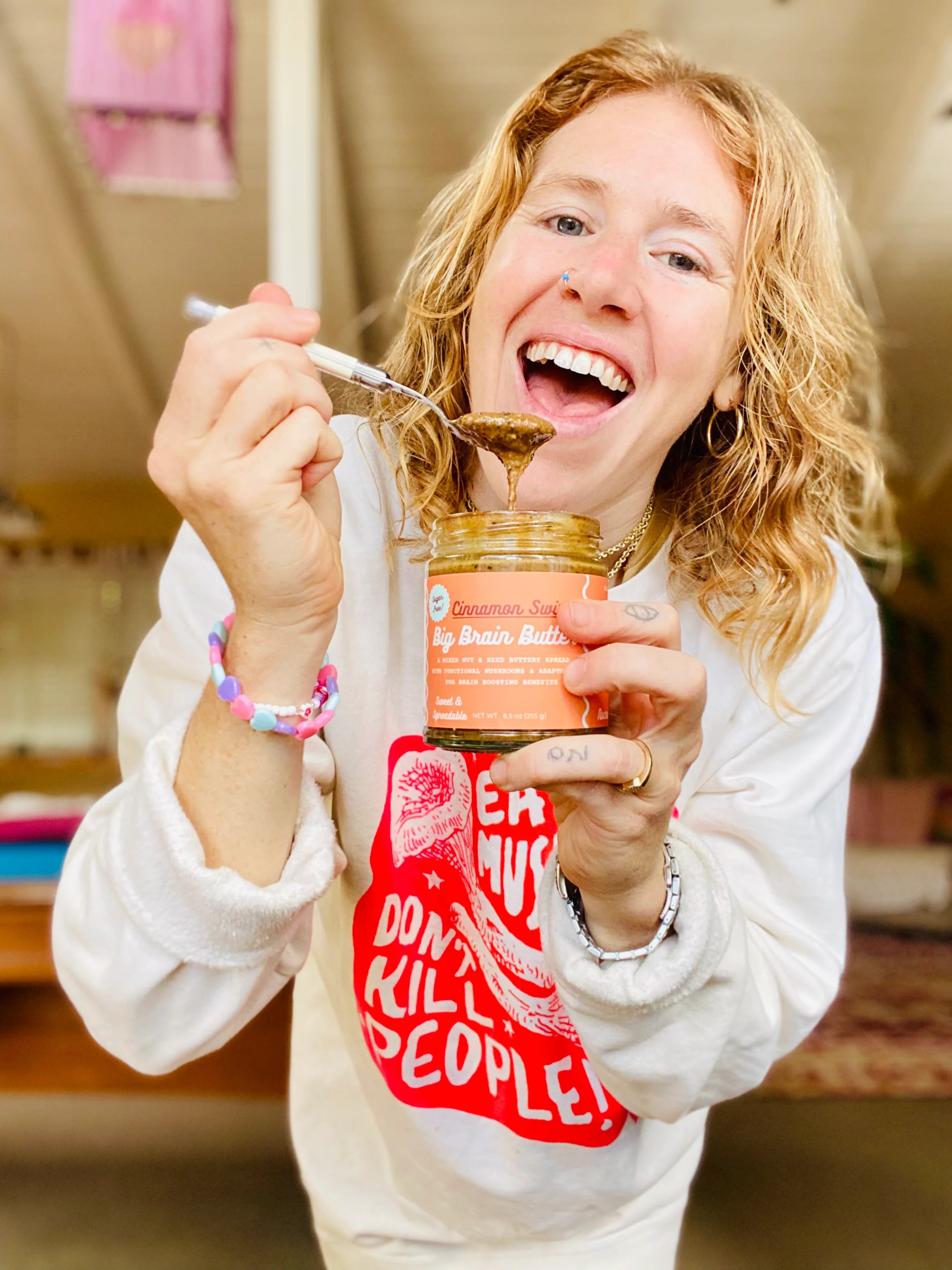 Big Brain Butter Cinnamon Swirl | Nootropic Nut & Seed Butter | Made by: OHMS Collective Ojai, California